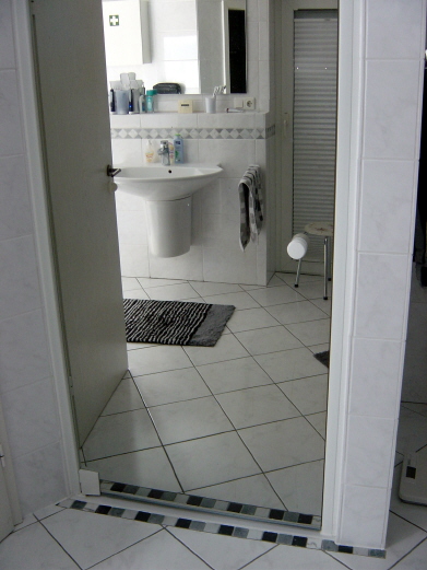 Spiegelt�r Dusche